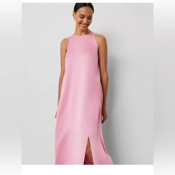 NWT $169  ANN TAYLOR Maxi swing dress in enchanted pink sz 4 - Picture 5 of 5